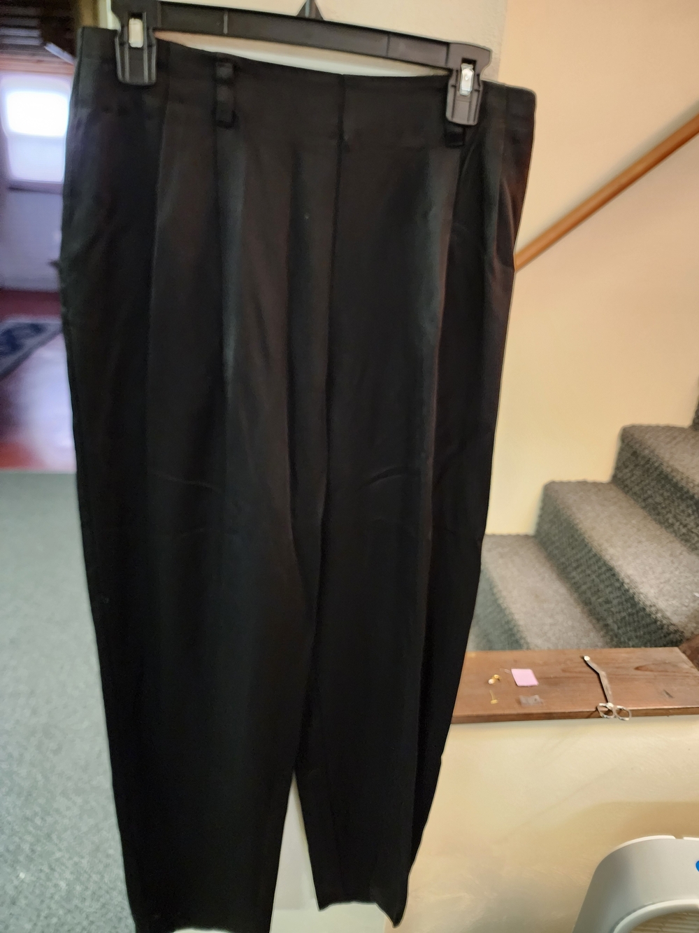Sharon Young 80's Sz 10 Black Women's High Rise Dress Pants - Pleated Front